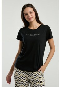 Resim Arnetta Kadın Siyah Pijama Takımı Ar3236-s-v2 Siyah 