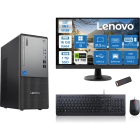 Resim Lenovo Thinkcentre Neo 50T Gen5 Intel Core I7 14700 16GB Ddr5 1tb SSD 21.5 Inç Monitör Windows 11 Home Nvidia GT730 4gb Masaüstü Bilgisayar 7302112UAS0GL00H03 + Zetta Flash Bellek 