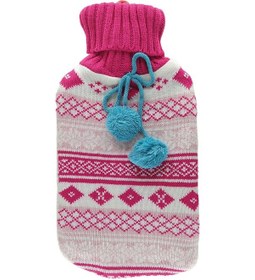 Resim Kansai Termofor Sıcak Su Torbası Örgü Kırmızı Beyaz Sgb-1922kb 