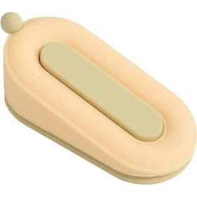 Resim Rogfer Ev Tipi Deliksiz Sabit Kapı Durdurucu Çarpışma Önleyici Donut Kapı Durdurucu Sarı 