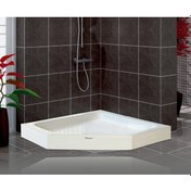 Resim Shower 100X100 Beşgen Duş Teknesi Monoblok 