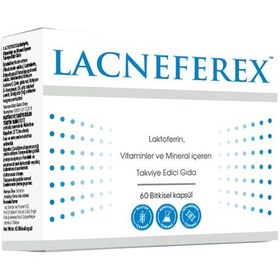 Resim İmuneks Farma Lacneferex™ Laktoferrin, Vitaminler ve Mineral içeren Takviye Edici Gıda 60 Kapsül 
