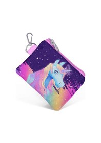 Resim Coral High Renkli Unicorn Kız Çocuk Bozuk Para Çantası 