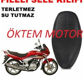 Resim Universal Honda Cbf 150 Sele Kılıfı Fileli 3d Çift Katlı 