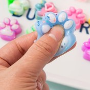Resim 10/24/36/48 Adet Mini Sevimli Kedi Pati Sıkılabilir Oyuncaklar - Simli Konfeti ve Kalp Detaylı Yumuşak Hayvan Pençesi Oyuncakları, Karışık Pastel Renkler, Paskalya Sepeti Dolguları & Cadılar Bayramı/Yeni Yıl Parti Çantası İç Doldurması için İdeal, Kedi Oyuncağı 