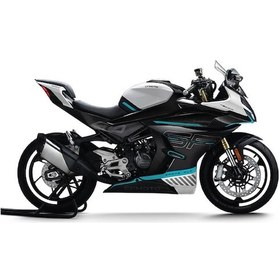 Resim Cfmoto 450sr Yarım Jant Kaplama Sticker Etiket Modeli Beyaz 