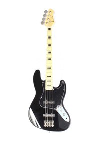 Resim Angel Ajbg3-bk Bas Gitar - Siyah Başlangıç/orta - Jazz Bass Tipi 2 Adet Single-coil Manyetik, Bağımsız Volüm Ve Ton Kontrolleri, Ihlamur Gövde Ölçüler: 864 Mm Skala Uzunluğu 