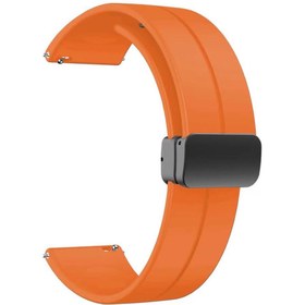 Resim Forzacase Samsung Galaxy Watch Active 2 44mm uyumlu Manyetik Tokalı Silikon Kordon Kayış - FC145 
