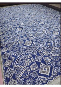 Resim Savan Dokuma Halı Örtüsü 6m² 200 300 Kale Mavi 