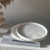 Resim Meyve tepsi, beton, çimento ve epoksi reçine kil modelleri için büyük yuvarlak silikon kalıp - Dayanıklı, kolay temizlenebilir, takı yapımı ve DIY el sanatları için çok yönlü kullanım, el sanatları için silikon kalıplar, DIY el sanatları malzemeleri, dairesel tasarım, kolay çıkarma malzemesi 