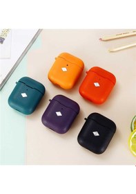 Resim Ekılıf - Apple Uyumlu AirPods 1.nesil - Kılıf Darbelere Karşı Dayanıklı Koruyucu Silikon Kılıf Airbag 19 - Turuncu 