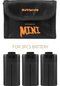 Resim Dji Mavic Mini 3 Pil için Saklama Çantası Yanmaz Koruyucu Kılıf 
