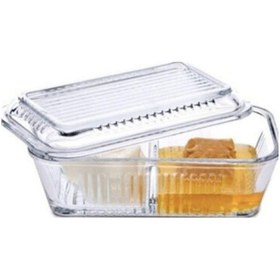 Resim Paşabahçe 2 Bölmeli Saklama Kabı Reçellik Ballık Fma04704 Şeffaf 