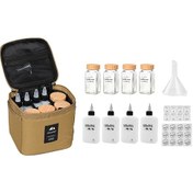 Resim Baharat Şişesi Seti Saklama Çantası Taşınabilir Kamp Baharat Dağıtıcı Seti Khaki Set Avustralya Haki 