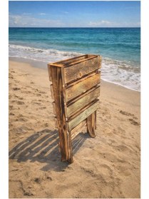 Resim Ceritoğlu Katlanır Çok Amaçlı-plaj-ev-bahçe-piknik Katlanır Tabure Açık Kahverengi 