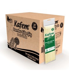 Resim Kafem Bambu Çöp Şiş 30 cm 100 Lü x 200 Paket (Koli) 
