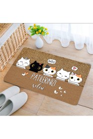 Resim SoGood Concept Kedi Çetesi Kapı Önü Paspası Ve Kedi Tuvalet Önü Paspası SET (İkili olarak satılmaktadır.) 