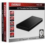 Resim Everest HD3-258 2.5" Usb 3.0 SATA Harddisk Kutusu 