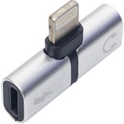 Resim Kapamarka IPHONE LIGHTNING ŞARJ VE KULAKLIK ÇEVİRİCİ ADAPTÖR JACK (4694) 