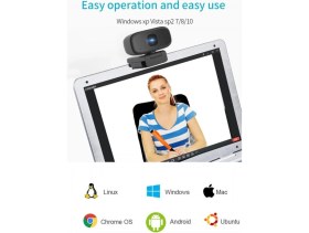 Resim Pazariz B17 Web Kamera 1080P Uzaktan Eğitime Uygun Mikrofonlu Bilgisayar Kamerası 