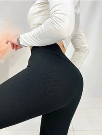 Resim Rojtıne Spor Kabartmalı Tayt 163925857 SiYAH 