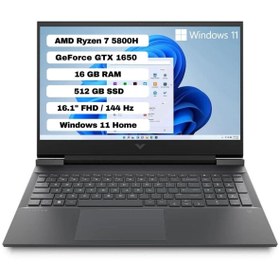 Resim HP Victus Gaming 16-E0022NT AMD Ryzen 7 5800H 16GB 512GB SSD GTX1650 Windows 11 Home 16.1" FHD Taşınabilir Bilgisayar 793K1EA 