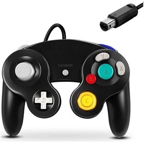 Resim Siyah-gamecube Denetleyici Kablolu Uzaktan Gamepad Klasik Ngc Kontrol Wii Joystick Retro Oyun Pedi Aksesuarları Video Oyun Konsolu Joypad 