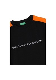 Resim United Colors Of Benetton Erkek Çocuk Siyah T-shirt Bnt-b21359 Çok Renkli 
