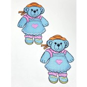 Resim Ütü Ile Yapışan Bebek Battaniye Aplikesi / Bebek ve Çocuk Aplikesi / 2 Li Set 
