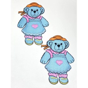 Resim Ütü Ile Yapışan Bebek Battaniye Aplikesi / Bebek ve Çocuk Aplikesi / 2 Li Set 
