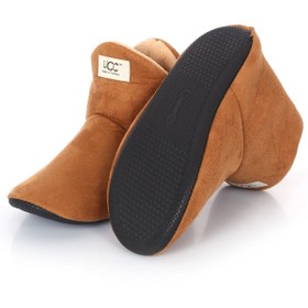 Resim Behtah Kundura Unisex Taba Içi Yünlü Ev Pandufu Ev Botu Ev Ayakkabısı 