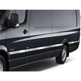 Resim Mercedes Sprinter W906 Ncv3 Yan Kapı Çıtası 10 Prç Krom O.ş 2006 Ve Sonrası 