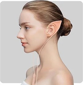 Resim URIZONS Elf USB C Kulak İçi Kulaklıklar Çocuklar için Kulaklıklar - Zarif Elf Kulak Tasarımı Tipi c Telli Kulaklık Ultra Yumuşak Sevimli Cosplay Kulaklıklar Ruh Kostüm Huawei/Samsung için 