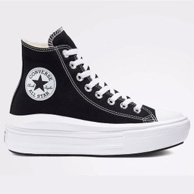Resim Converse Chuck Taylor All Star Move Kadın Siyah Ayakkabı 568497c-001 Siyah 