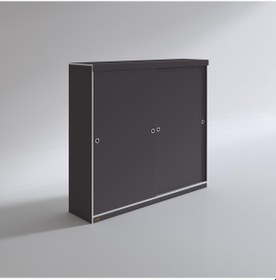 Resim Kenzlife Gardırop Sürgülü Kapaklı Kapılı 200 Papatya Gri Gardolap Dolap 