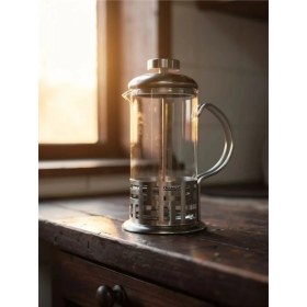 Resim Lunara French Press 350ML Demir Korumalı Isı Dayanımlı Coffe Demleme Aparatı 