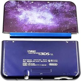 Resim Yeni 3DS LL Muhafaza Kabukları Kapak Plakaları Mor ve Mavi Değiştirme, Nintendo New3DS Yeni 3DS XL LL New3DSXL ile Uyumlu, Kişiselleştirilmiş Yıldızlı Yıldızlar Üst ve Alt A/E Yüz Kılıfı Kapak Plakası 