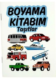 Resim Taşıtlar Temalı Seyahat Boy Boyama Kitabı 140x100 Mm 