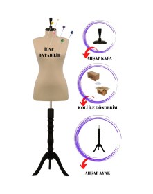 Resim 40 Beden Full Iğne Batabilen Terzi Mankeni Prova Mankeni Vitrin Mankeni Po-01 