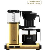 Resim Moccamaster KBG Select Cam Potlu Fırçalı Pirinç Filtre Kahve Makinesi 