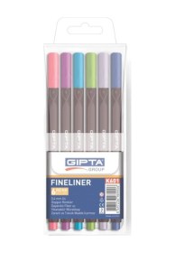 Resim Fineliner 0.4 Mm Üçgen Kalem 6 Renk K601 
