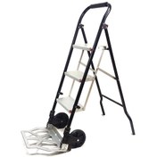 Resim 3 Basamaklı Tekerlekli Merdiven Sandalye ve Taşıma Arabası 80 KG 