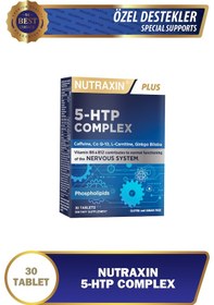 Resim Nutraxin 5-HTP Complex 30 Tablet–Serotonin Desteği, B6 & B12 Vitaminli, Ginkgo Biloba ve Koenzim Q10 İçerikli 