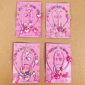 Resim 10 adet Kız Sevimli Kolye ve Saç Tokası Seti - Dört Stil Mevcut, Günlük Giyim veya Geziler için Mükemmel Aksesuar Kombinasyonu, İdeal Hediye (Karton Dahil Değil), Kız Kolyesi, Kız Parti Hatırlatıcısı, Kız Aksesuarı, Masha Parti Aksesuarları Kızlar İçin, Kızlar İçin Saç Aksesuarları 
