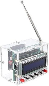 Resim Dijital Radyo, LCD Ekran Düşük Gürültü Hacmi Ayarlanabilir Seviye Göstergesi FM Radyo Alıcısı Öğrenme Için DC4.5-5.5V (Tamamlanmış ürün) 