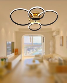 Resim TT AYDINLATMA TT035-4-SYSR TT Aydınlatma Drone Modeli Mat Siyah - Sarı 4 lü ( Sarı Işık ) Led Avize 