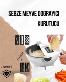 Resim shopwave Döner Mekanizmalı Rende lı Sebze Dilimleyici Seti 