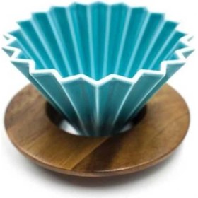 Resim Epinox Coffee Tools Ahşap Standlı Drıpper -Turkuaz (Asd-10) - V 