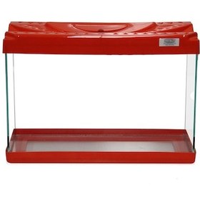 Resim Kanki Pet KP3518 Renkli Kapak Akvaryum Kırmızı 35 CM 