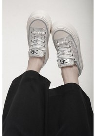 Resim Monica Orijinal Kriste Bell İthal Özel Seri İnci Detaylı Kadın Spor Ayakkabı Gümüş Gümüş 